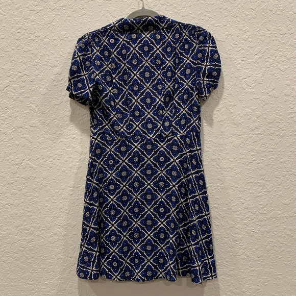 Free People Melody Printed Mini Dress Size 0 - Picture 4 of 5